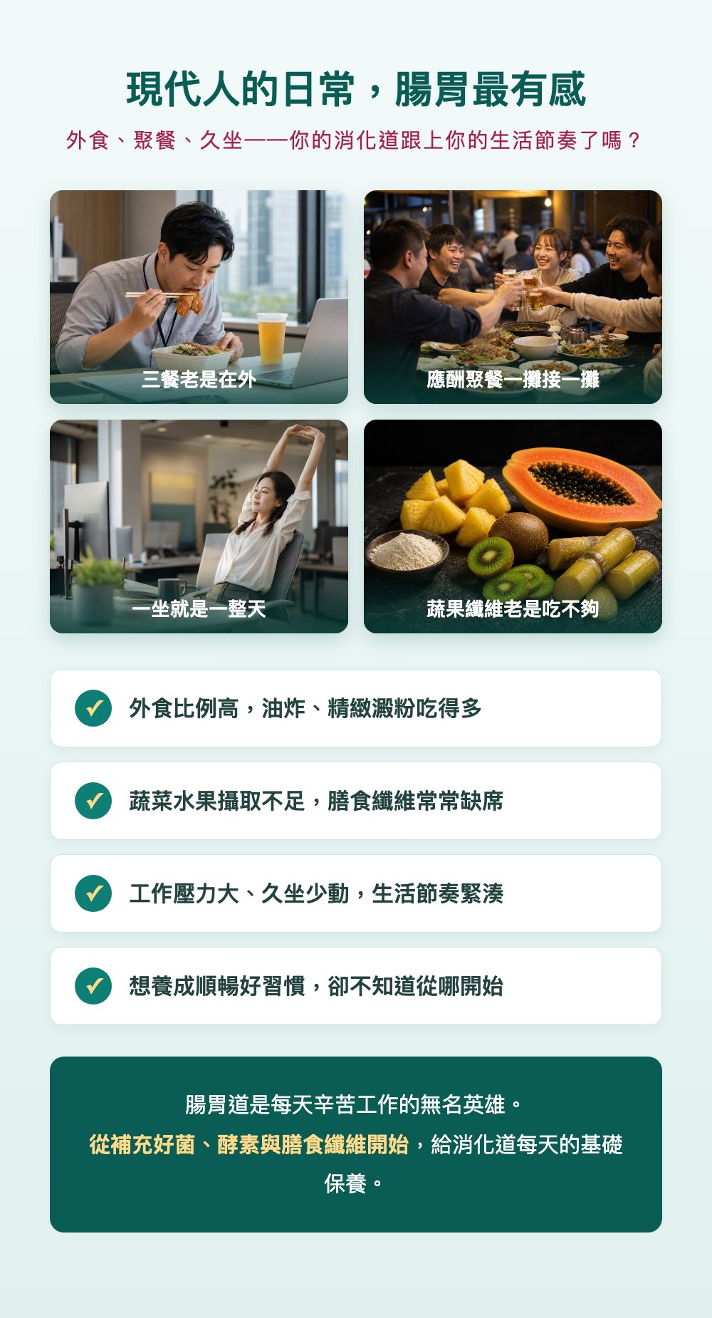 現代人的日常腸胃最有感