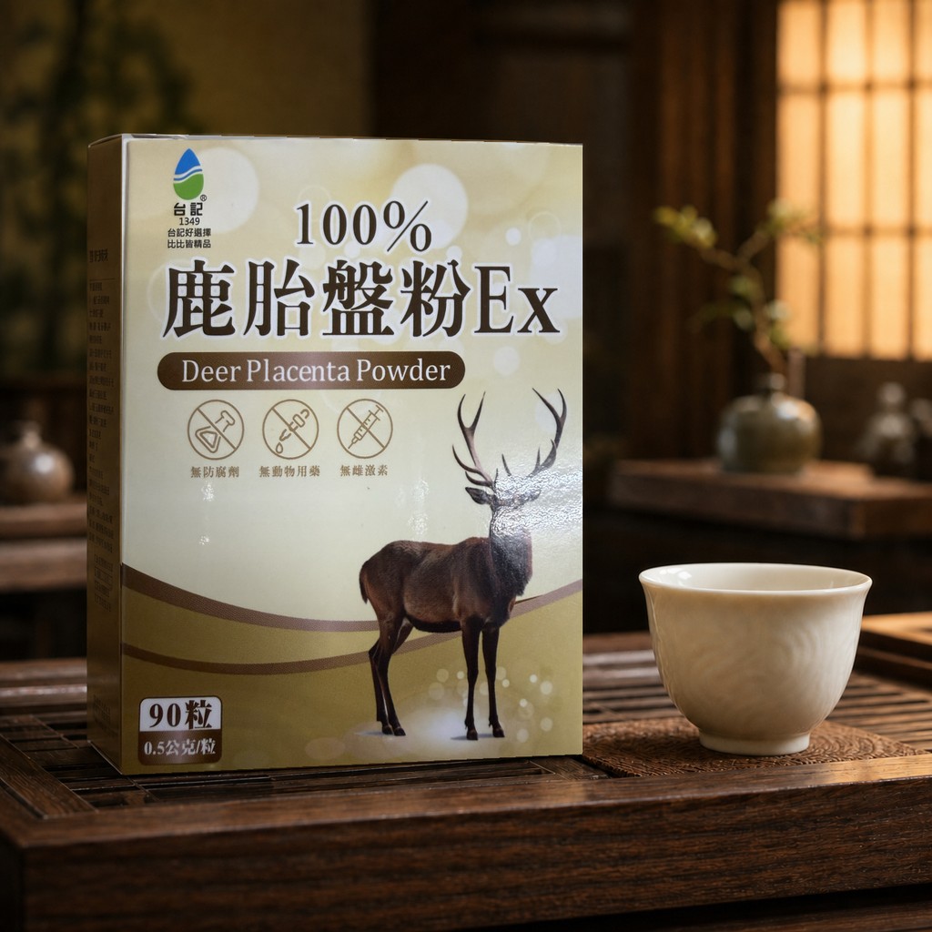 台記100%鹿胎盤粉Ex【SDP-X四大專利製程・去味好入口】