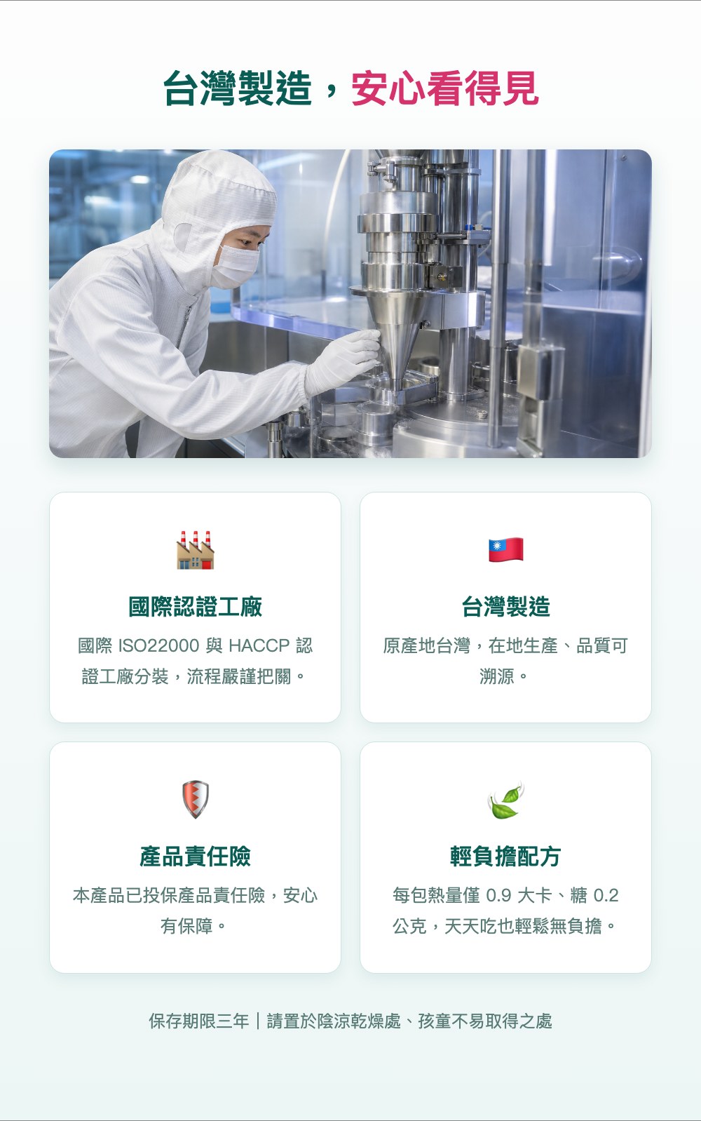台灣製造ISO22000與HACCP認證