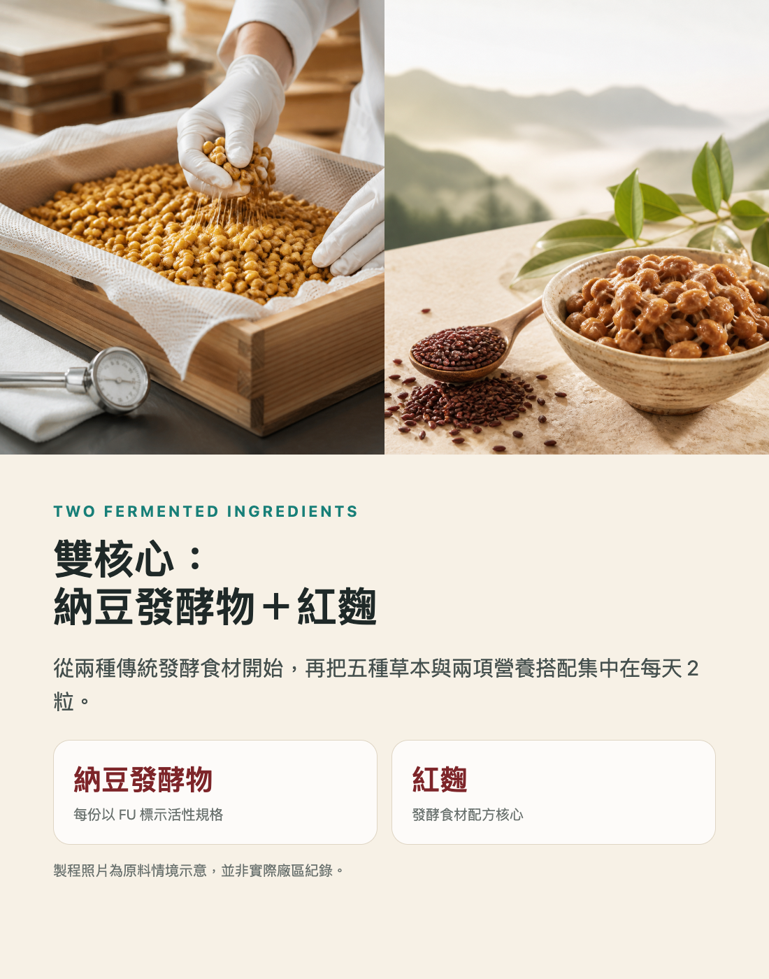納豆發酵物與紅麴雙核心配方